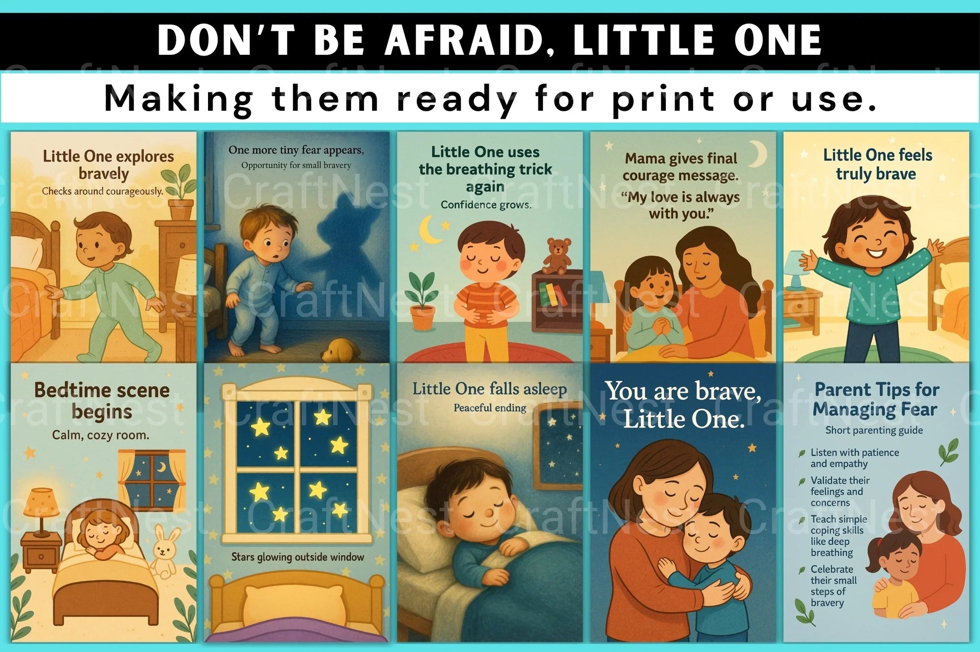Don't Be Afraid, Little One - CraftNest - Digital Crafting and Art