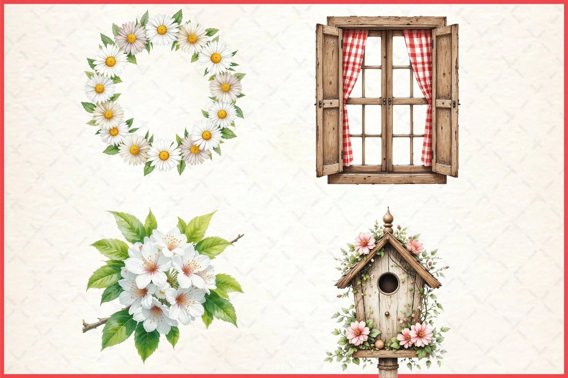 Spring Farm Clipart Bundle - CraftNest - Digital Crafting and Art