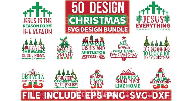 Christmas Design Bundle 13 - CraftNest - Digital Crafting and Art
