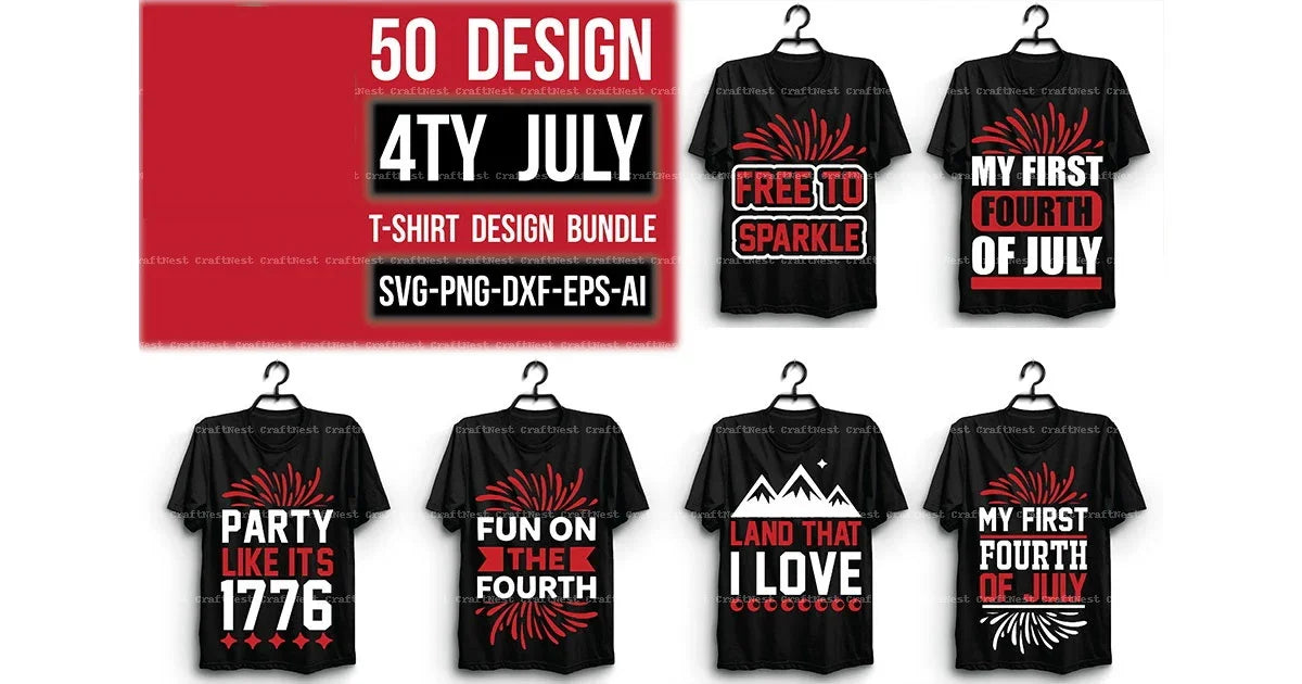 4th of July SVG Bundle 5 - CraftNest - Digital Crafting and Art