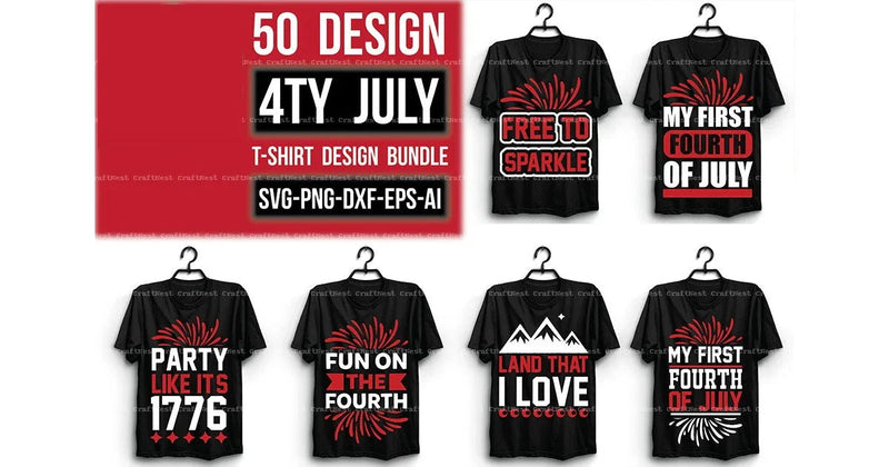 4th of July SVG Bundle 5 - CraftNest - Digital Crafting and Art