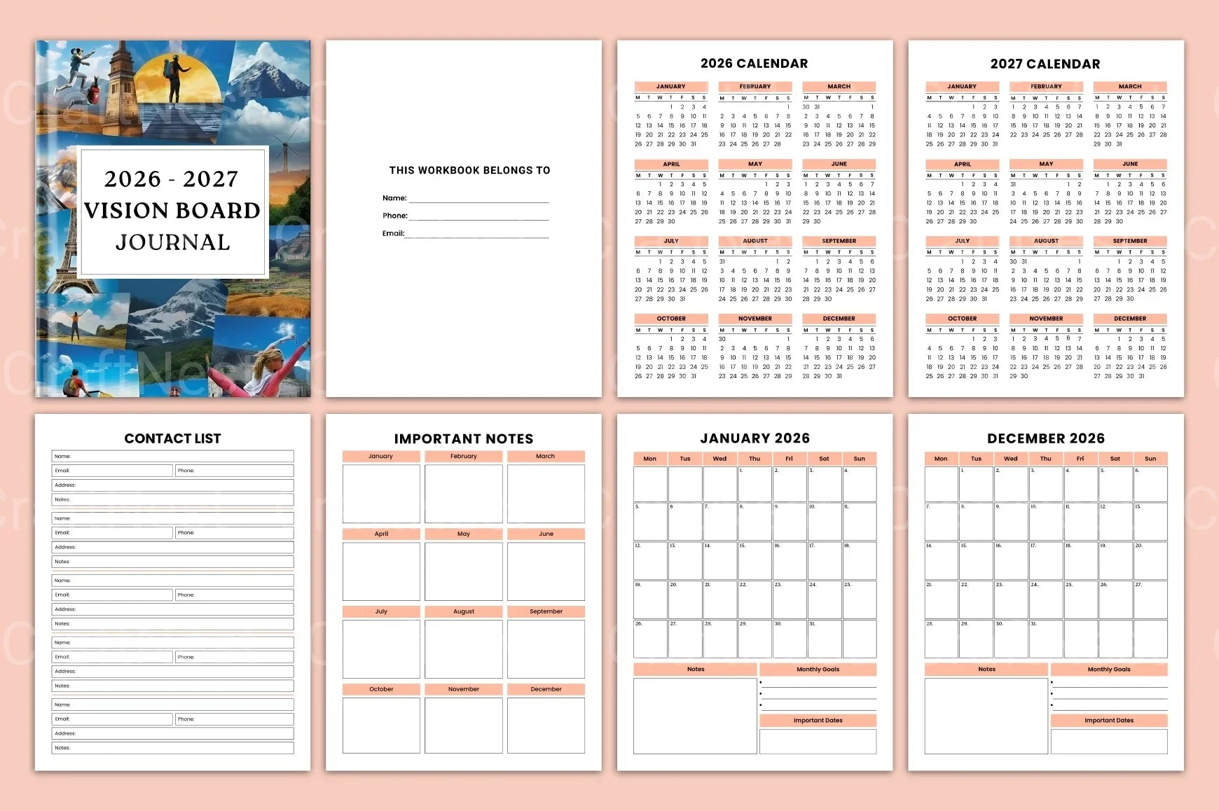 Vision Board Inspiration - CraftNest - Digital Crafting and Art