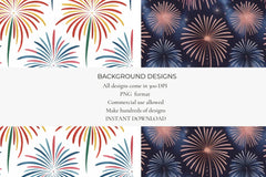 Fireworks Seamless Papers - CraftNest - Digital Crafting and Art