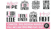 Cancer Design Bundle 157 - CraftNest - Digital Crafting and Art