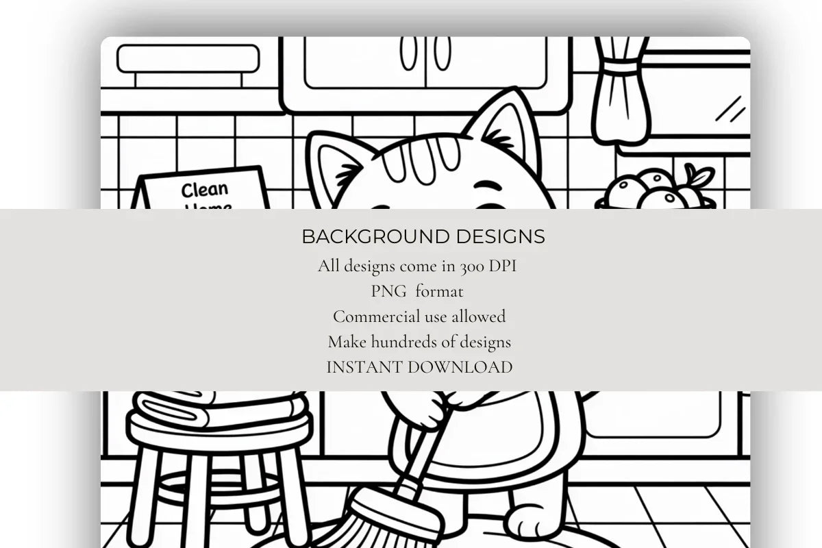 Chores Made Cute Coloring Book - CraftNest - Digital Crafting and Art