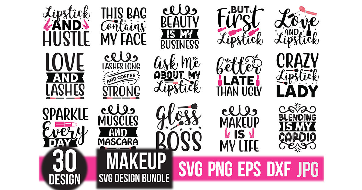 Makeup SVG Bundle 11