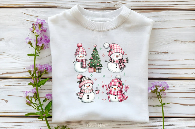 Christmas Snowman Clipart Bundle 12 - CraftNest - Digital Crafting and Art