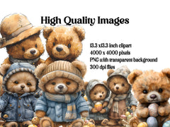 Teddy Bear Clipart - CraftNest