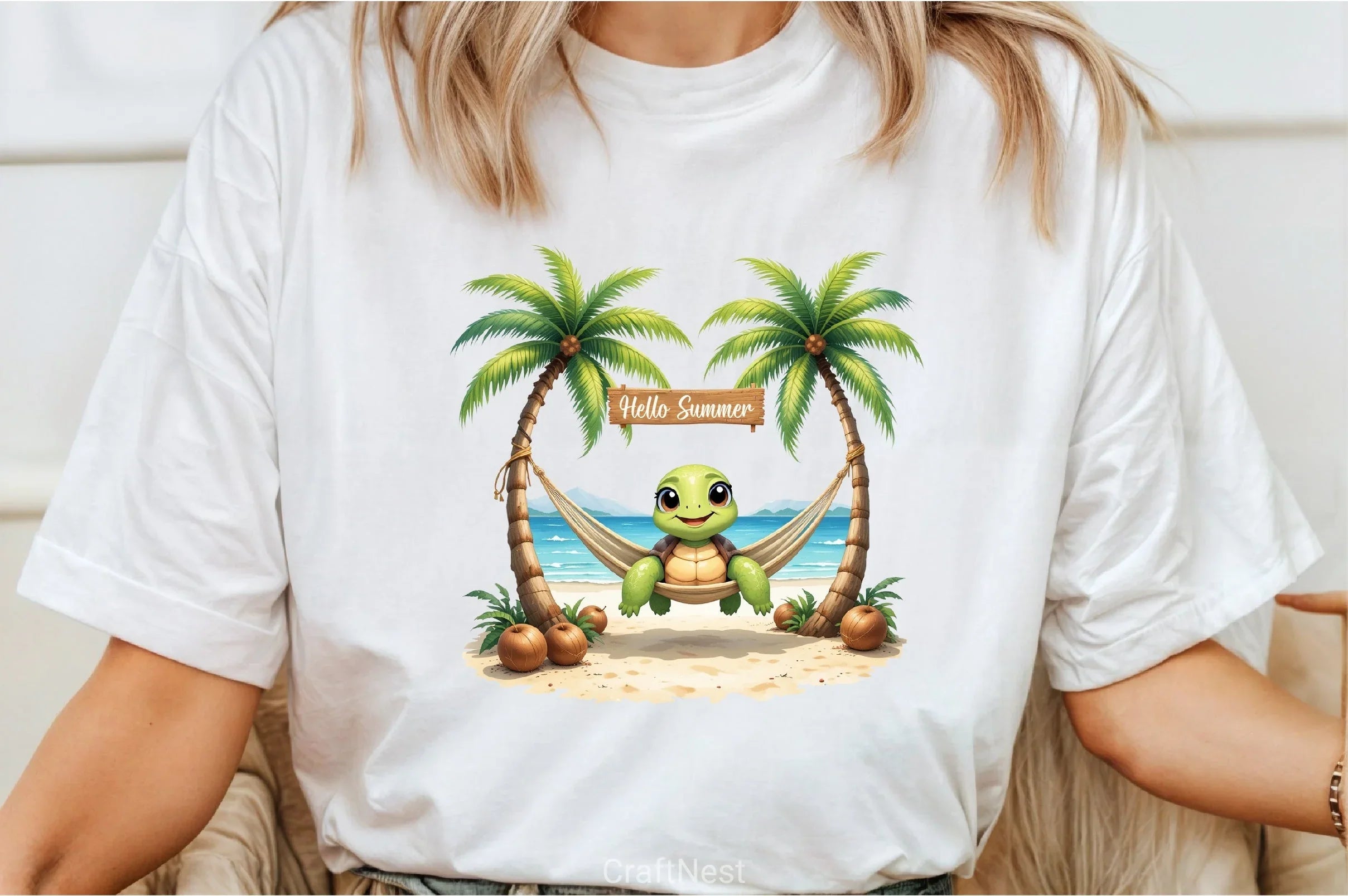 Summer Turtle Clipart Bundle - CraftNest - Digital Crafting and Art