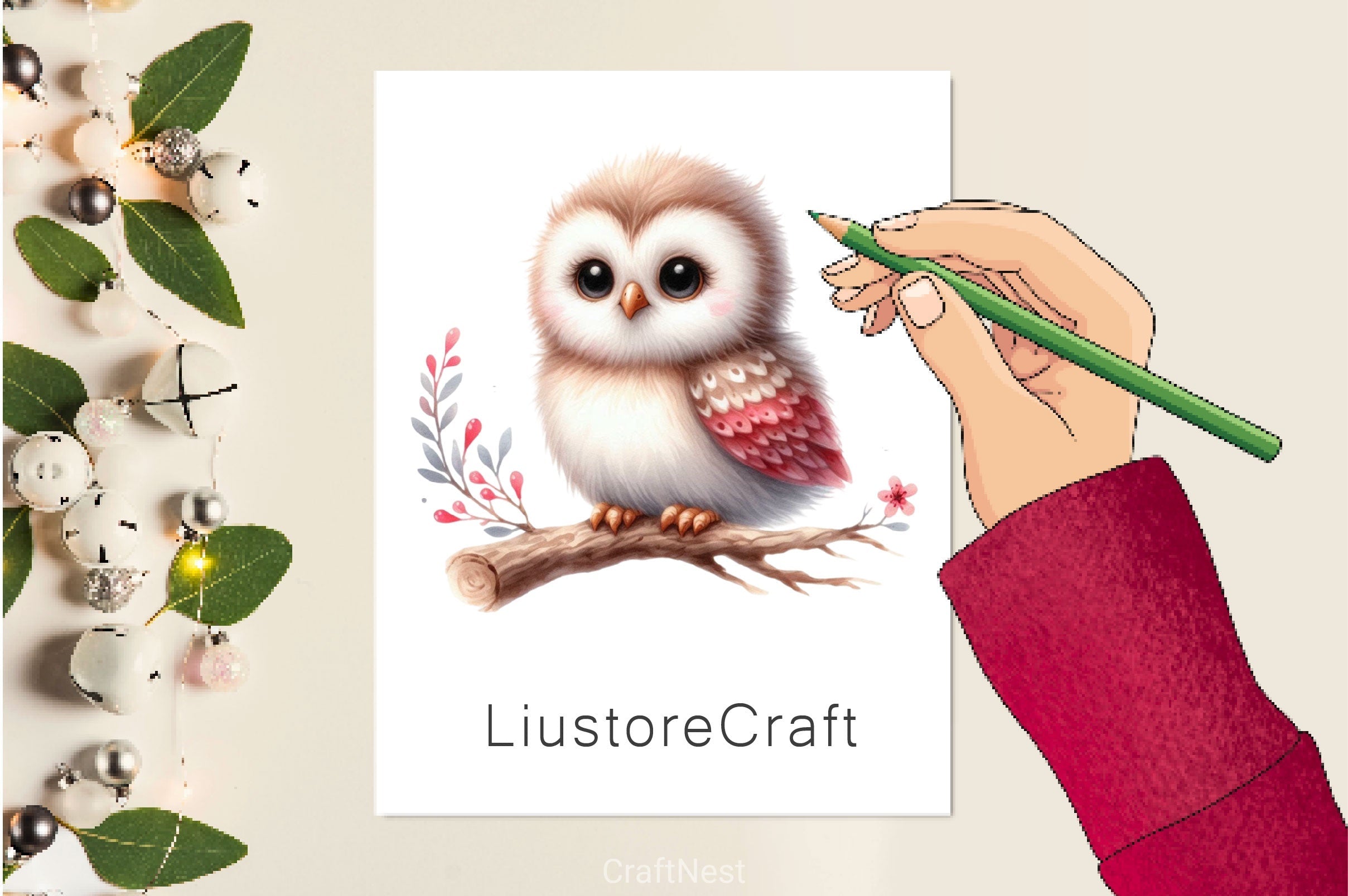 Baby Owl Clip Art Clipart Bundle