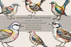 Newspaper Birds Clipart - CraftNest - Digital Crafting and Art