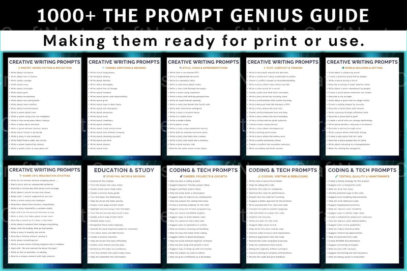 The Prompt Genius Guide: Mastering AI Prompts - CraftNest - Digital Crafting and Art