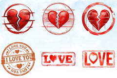 Valentine Stamps Clipart Bundle - CraftNest - Digital Crafting and Art