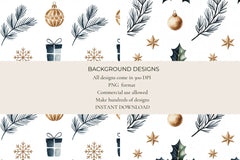 Navy & Gold Seamless Papers - CraftNest - Digital Crafting and Art