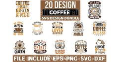 Coffee T Shirt Design 20 Bundle - CraftNest - Digital Crafting and Art