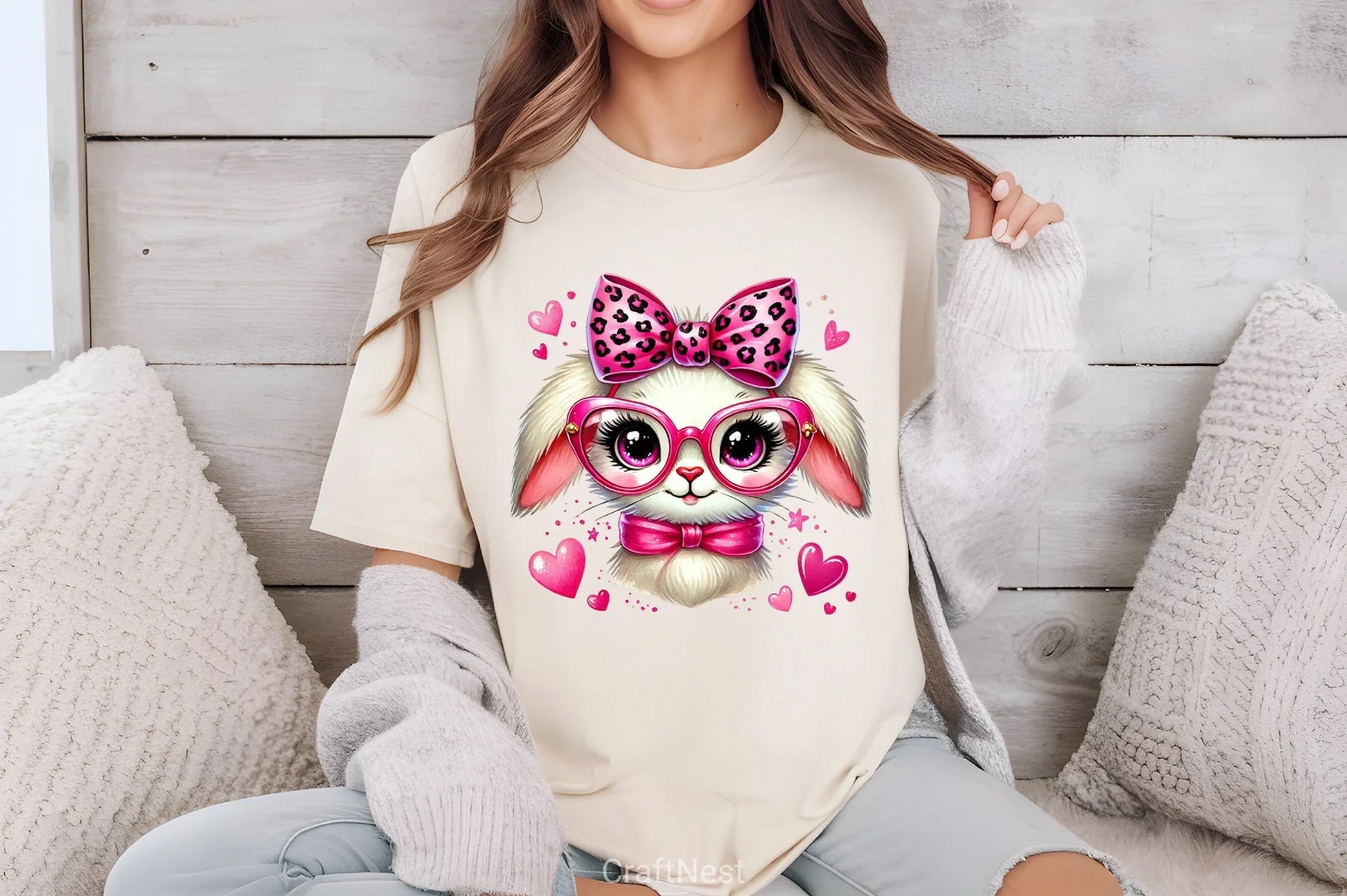 Valentine Bunny Clipart Bundle - CraftNest - Digital Crafting and Art