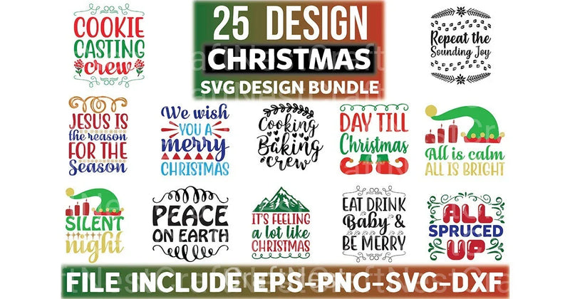 Christmas Design 10 Bundle - CraftNest - Digital Crafting and Art