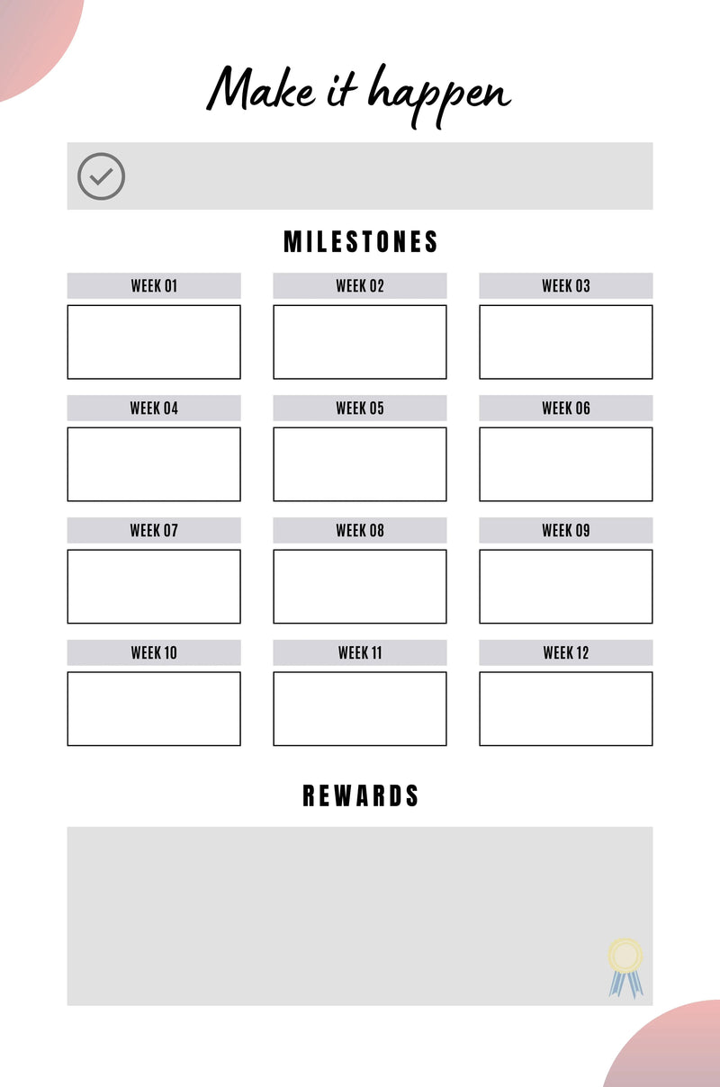 12 Week Weight Loss Planner KDP Planner - CraftNest - Digital Crafting and Art