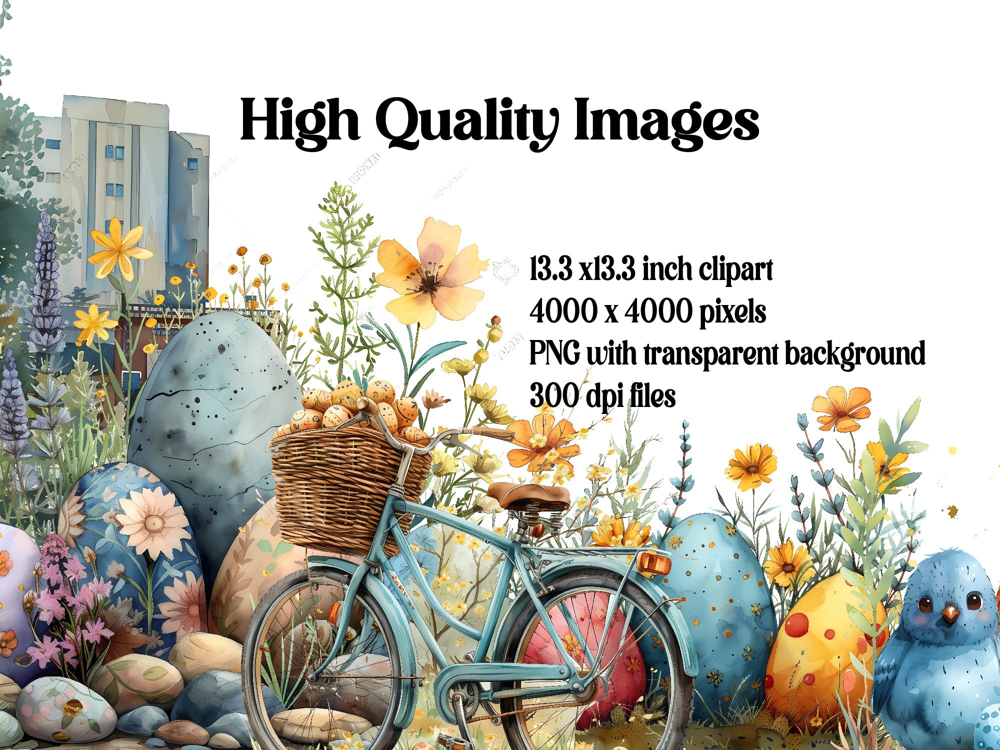 Urban Easter Clipart - CraftNest
