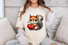 Valentine Squirrel Heart Clipart Bundle - CraftNest - Digital Crafting and Art