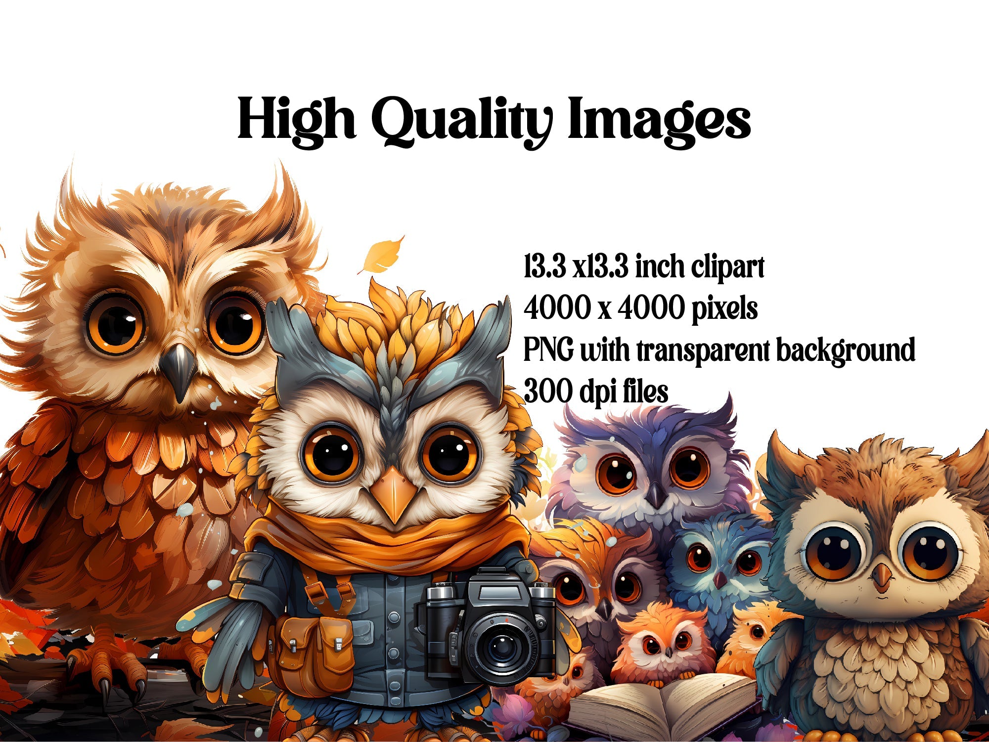 Cute Owls Clipart - CraftNest