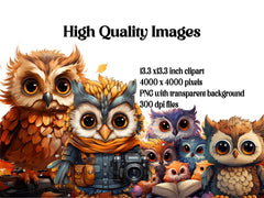 Cute Owls Clipart - CraftNest