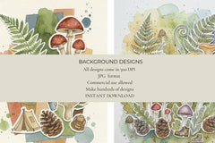 Woodland Plants Junk Journal Papers - CraftNest - Digital Crafting and Art