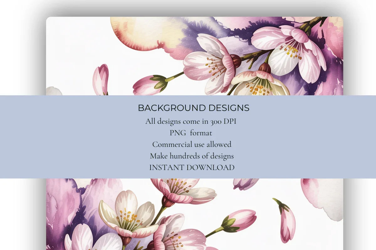 Falling Petals Background Papers - CraftNest - Digital Crafting and Art
