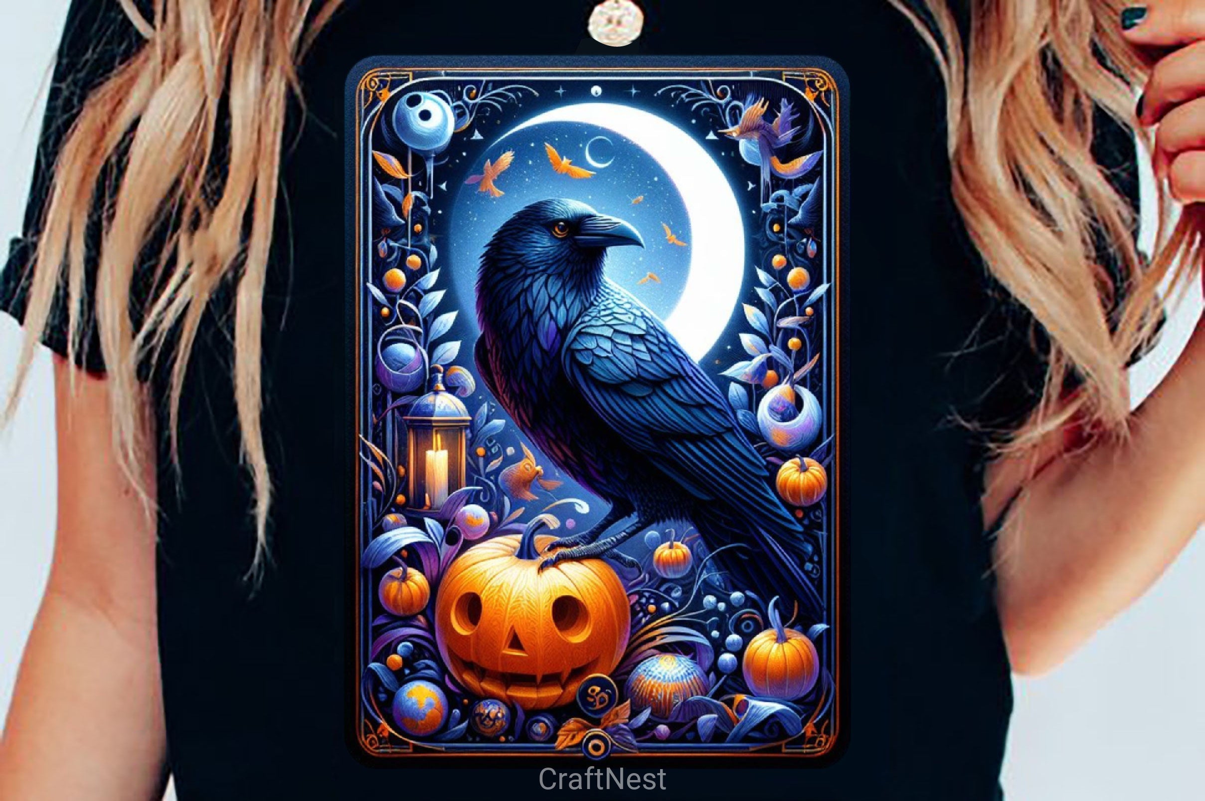 Raven Bird Tarot Card Clipart Bundle 20