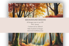 Autumn Sunbeams Background Papers - CraftNest - Digital Crafting and Art