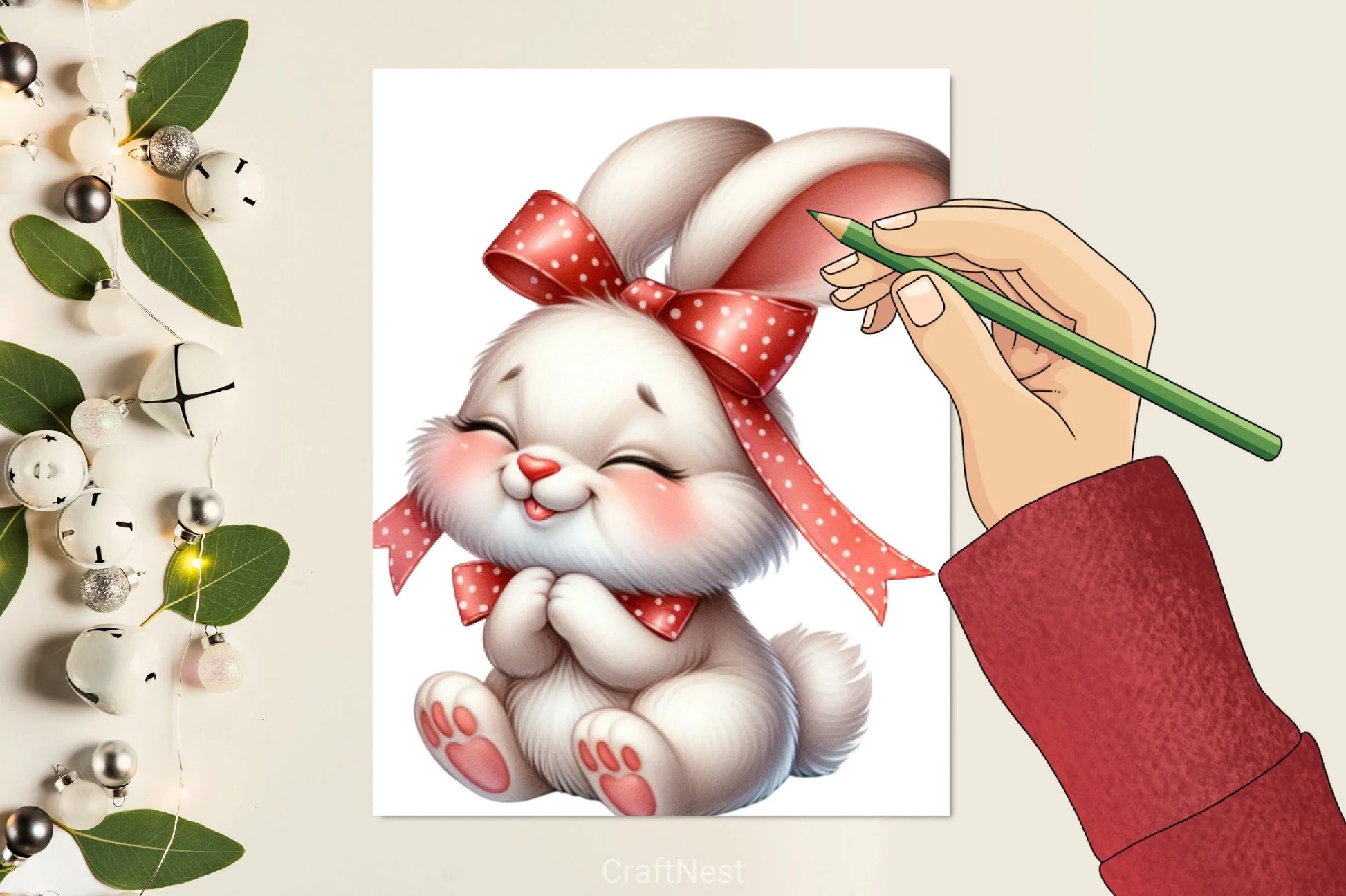 Cute Baby Bunny Clipart Bundle - CraftNest - Digital Crafting and Art