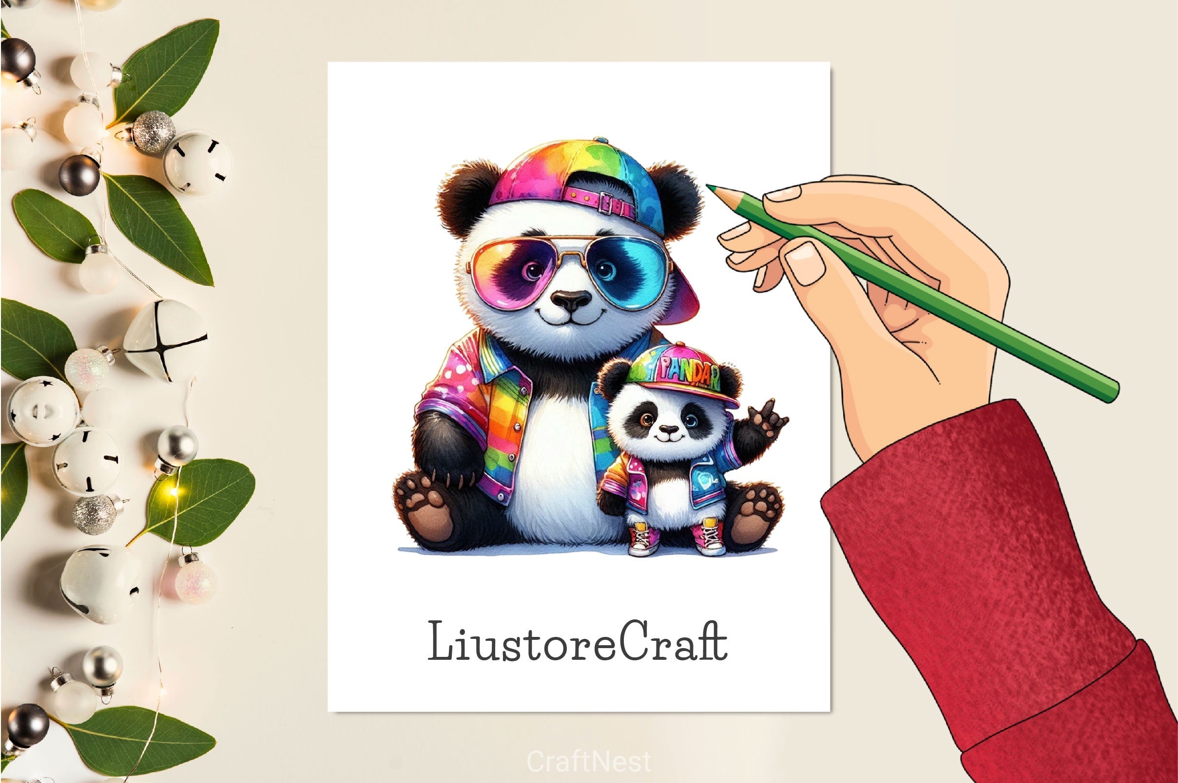 Baby Animal With Dad Clipart Bundle