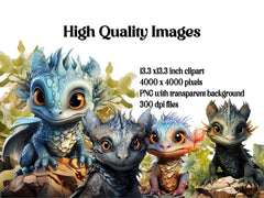 Cute Realistic Dragon Clipart - CraftNest