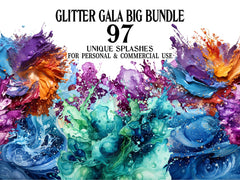 Glitter Gala Clipart - CraftNest