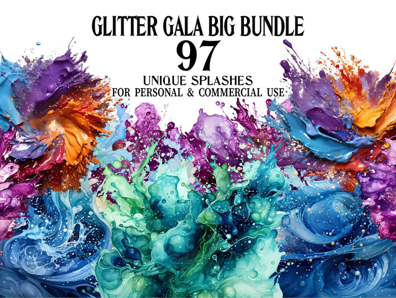Glitter Gala Clipart - CraftNest