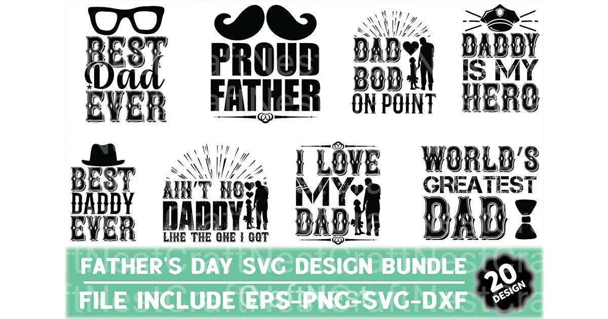 Father's Day Design Bundle 2 - CraftNest - Digital Crafting and Art