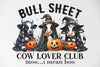 Bull Sheet Funny Halloween Clipart Bundle