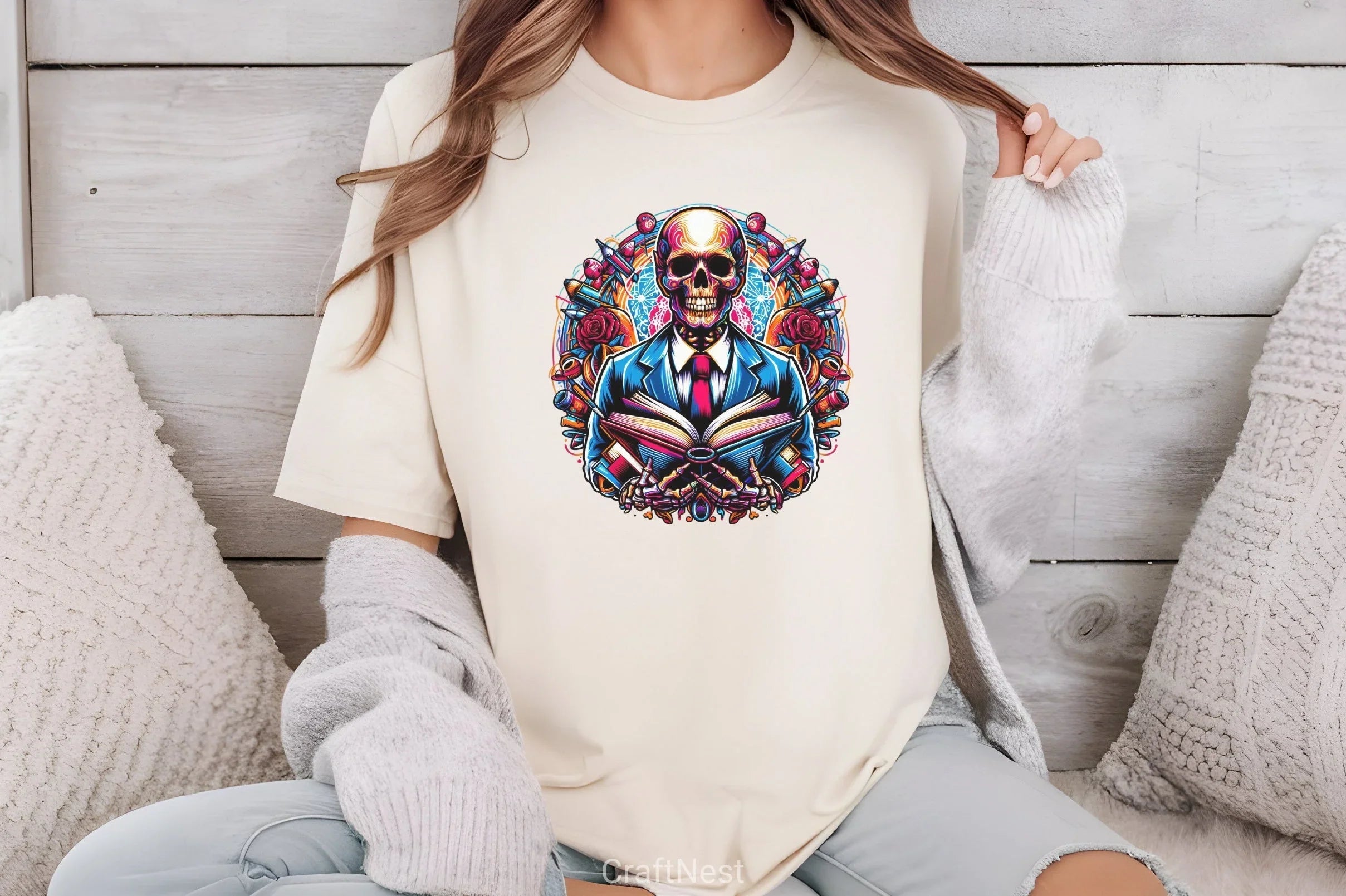 Skeleton Teacher Clipart Bundle - CraftNest - Digital Crafting and Art