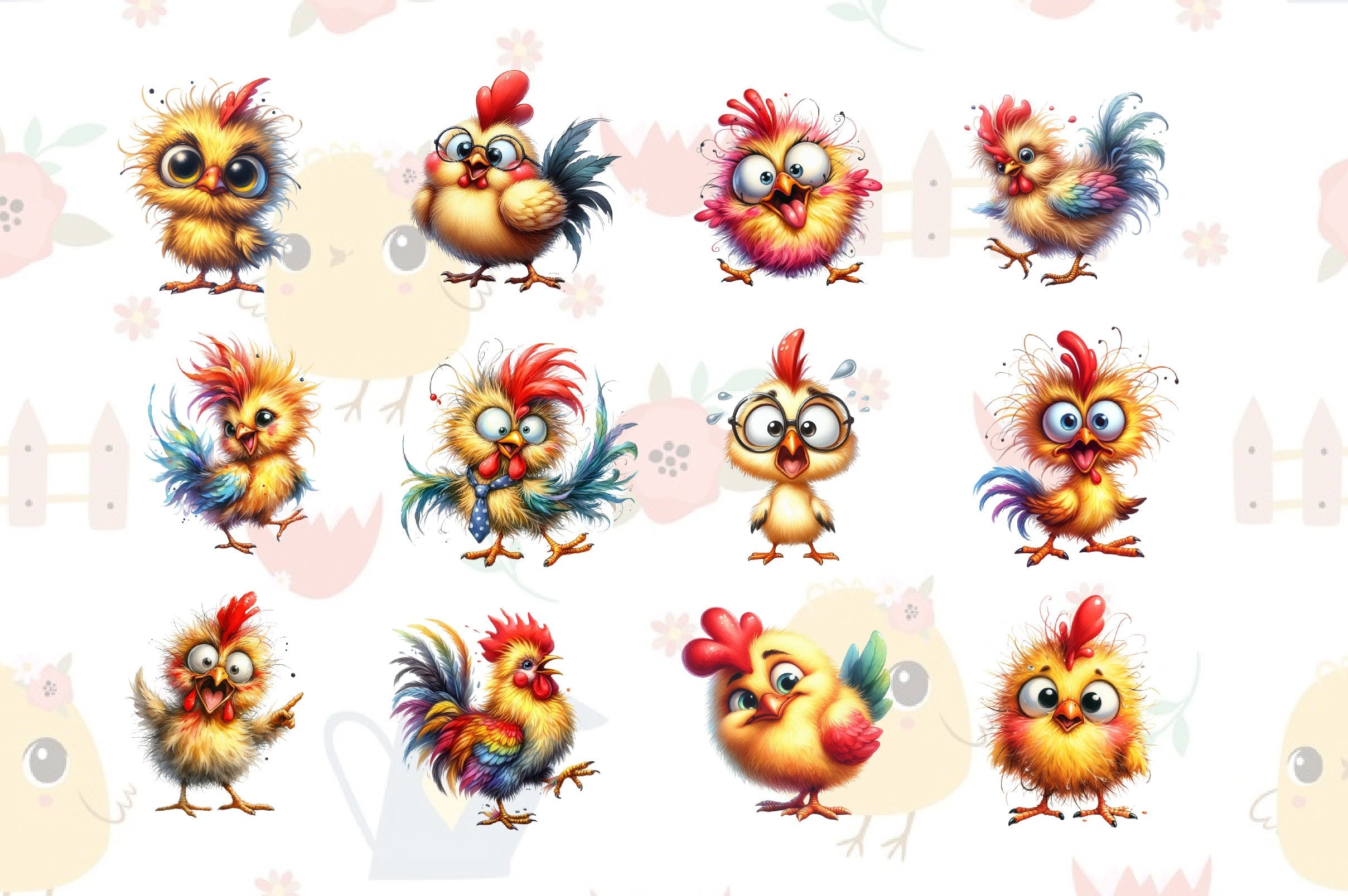 Chicken Chicken Clipart Bundle 6