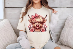 Highland Cow Valentine Clipart Bundle 2 - CraftNest - Digital Crafting and Art