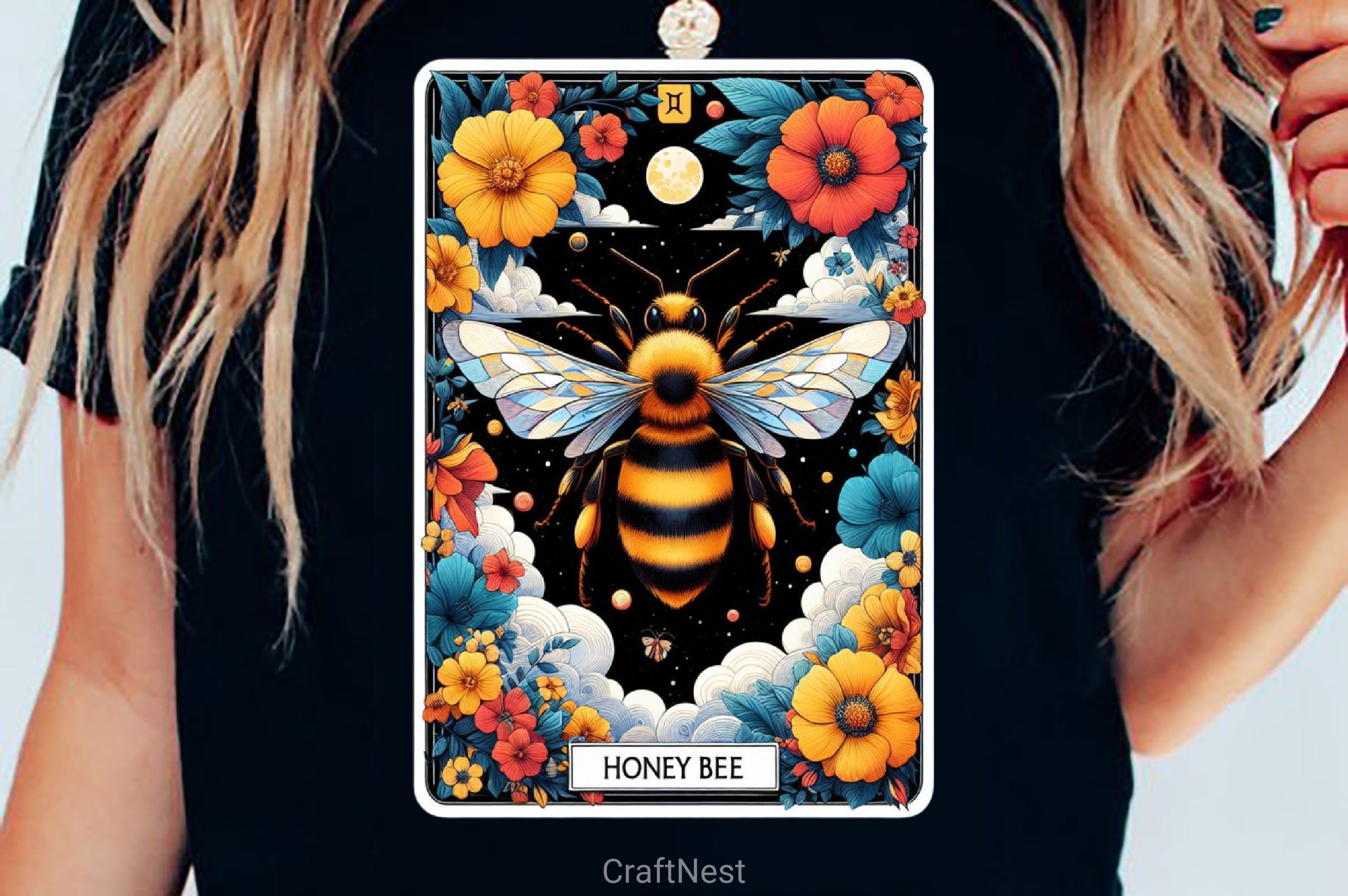 Honey Bee Tarot Card Clipart Bundle 17