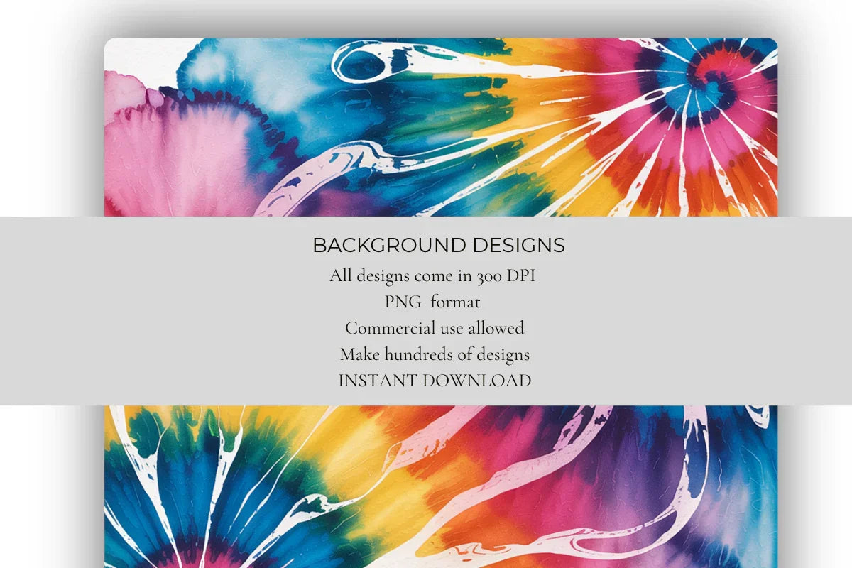 Watercolor Tie Dye Background Papers - CraftNest - Digital Crafting and Art