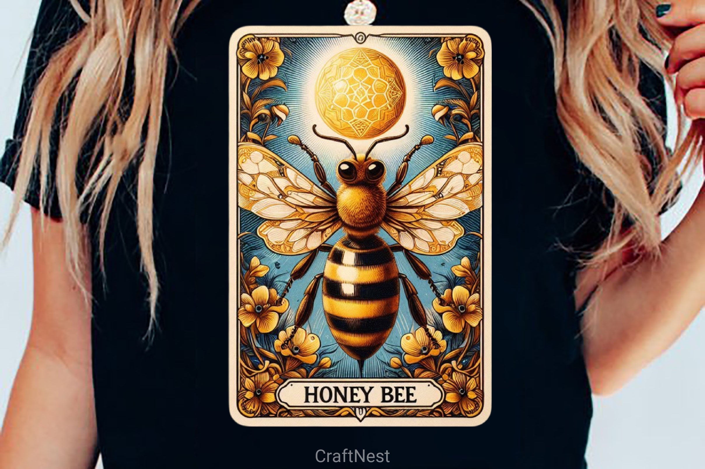 Honey Bee Tarot Card Clipart Bundle 18