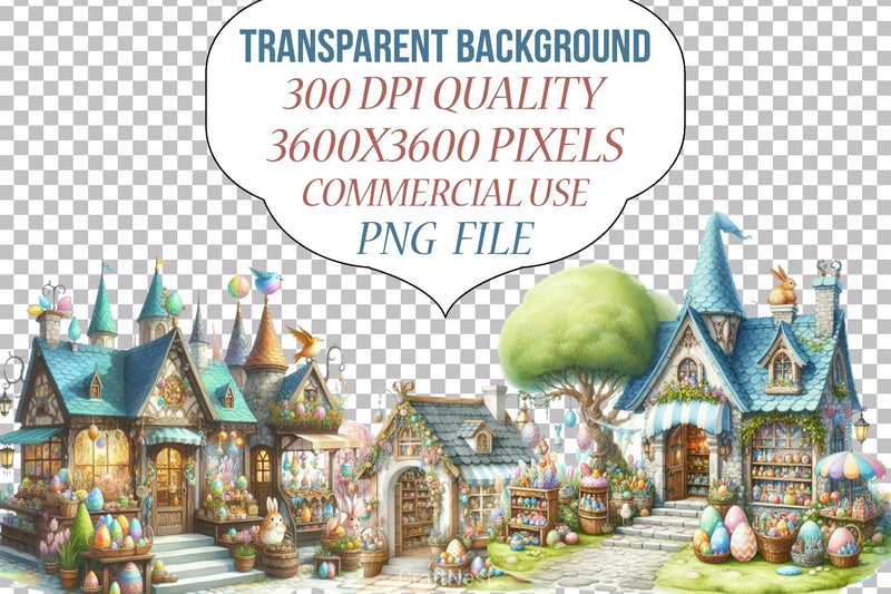 Fantasy Easter Shop Clipart Bundle - CraftNest - Digital Crafting and Art