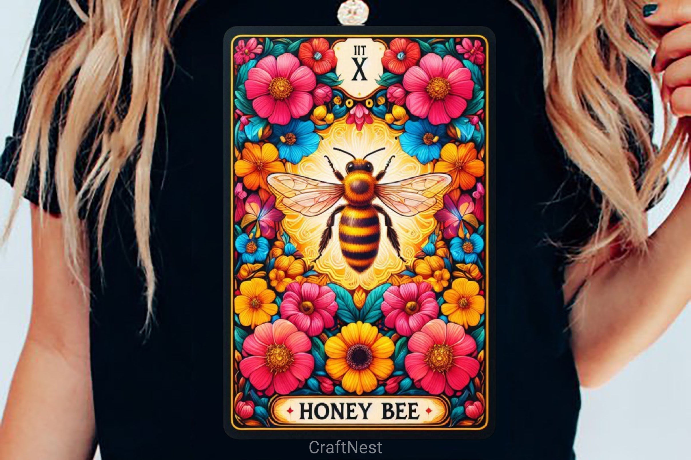 Honey Bee Tarot Card Clipart Bundle 24