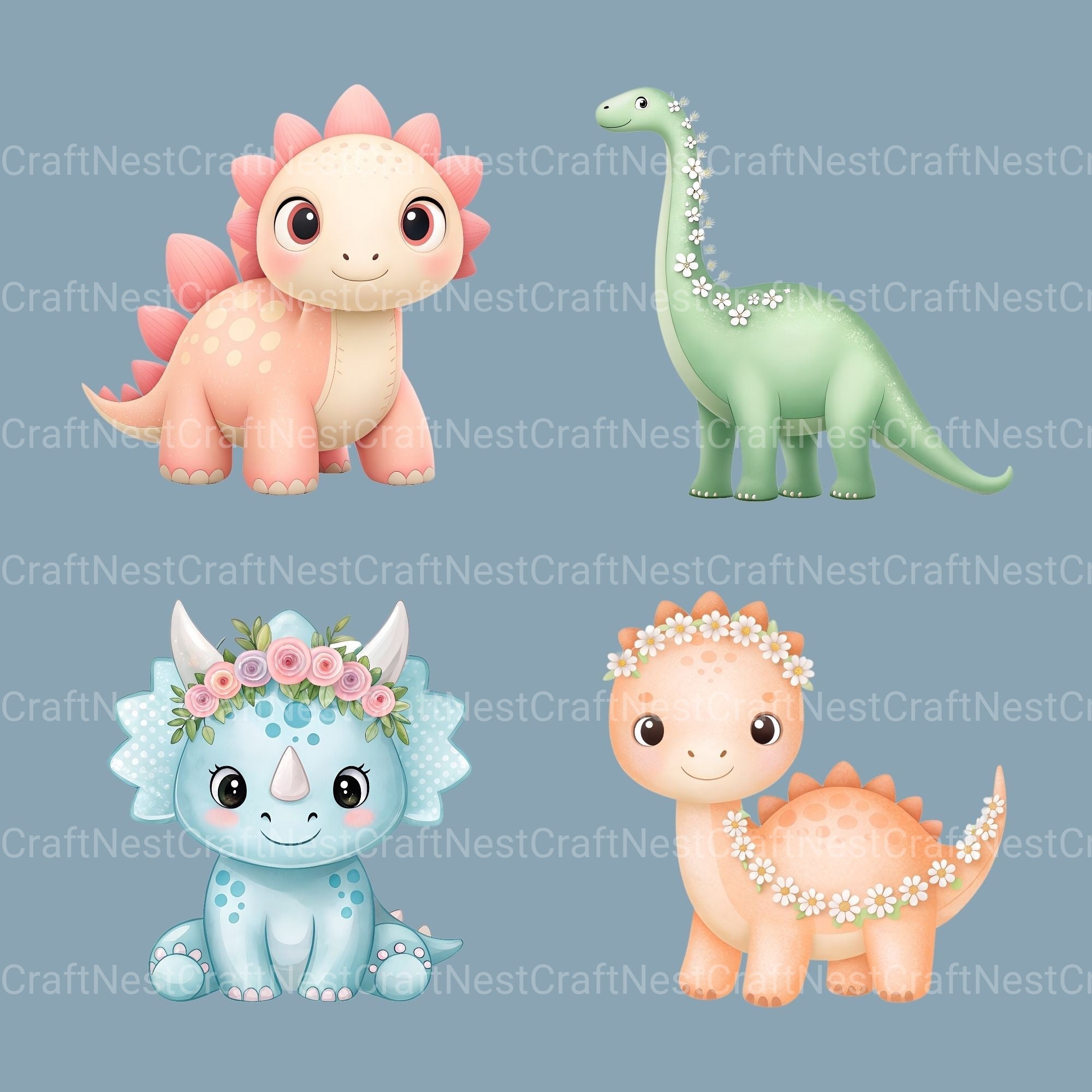 Baby Dinosaurs 1 Clipart Bundle
