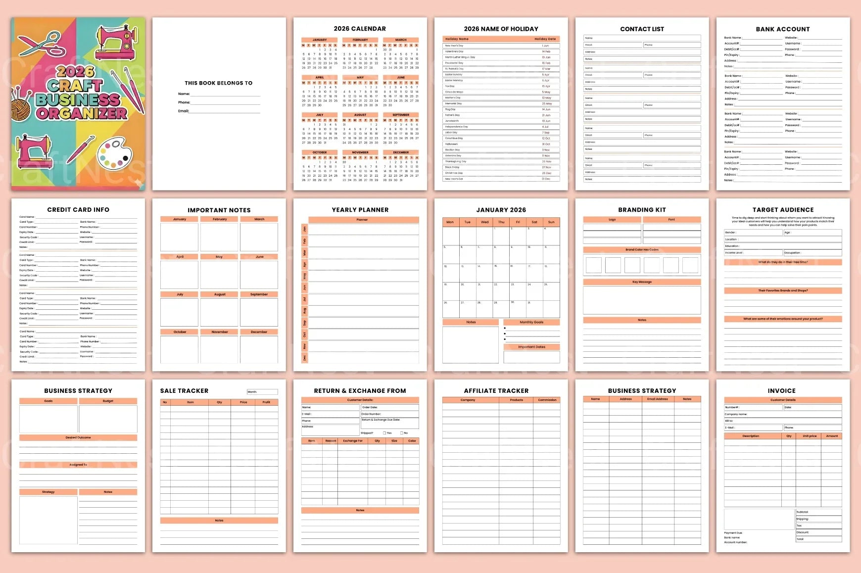 Craft Business Organizer for Efficient Management - CraftNest - Digital Crafting and Art