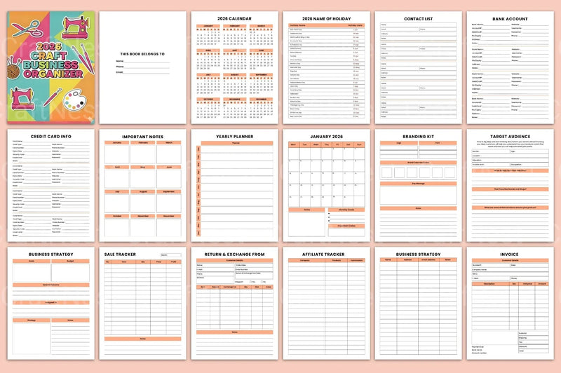 Craft Business Organizer for Efficient Management - CraftNest - Digital Crafting and Art
