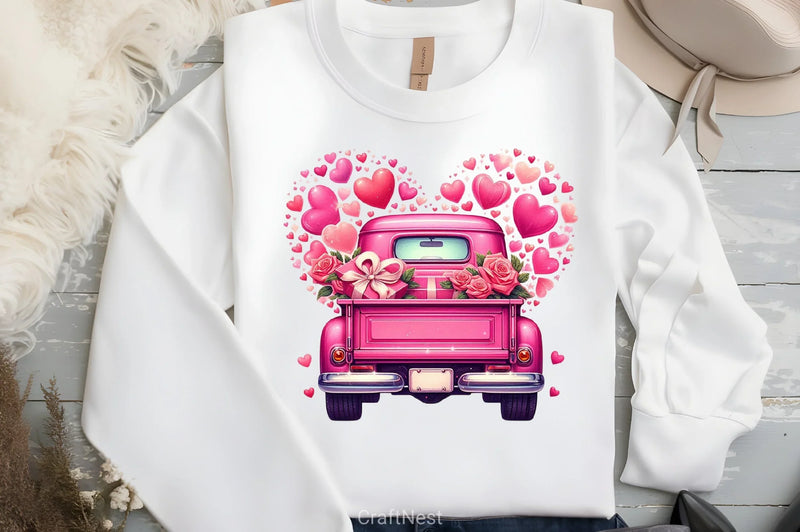 Truck Heart Clipart Bundle 2 - CraftNest - Digital Crafting and Art