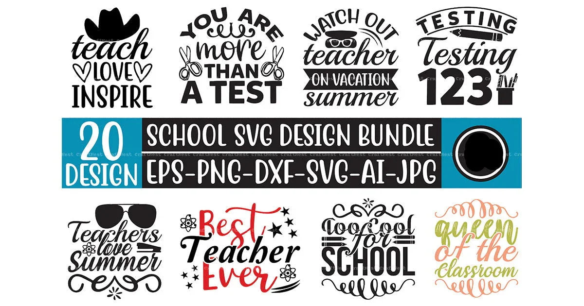 School T-Shirt SVG Bundle